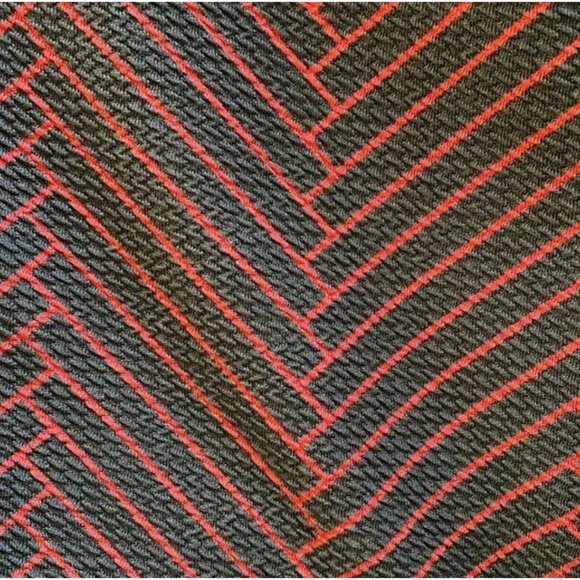 Ivanka Trump Mock Neck Long Sleeve Black and Red Dress Flare A-line Dress Size 4 - Picture 4 of 8